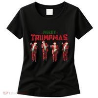 Funny Trump Dance Santa Claus Merry Trumpmas Christmas Women's T-Shirt thumb 0
