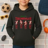 Funny Trump Dance Santa Claus Merry Trumpmas Christmas Kids Hoodie thumb 2