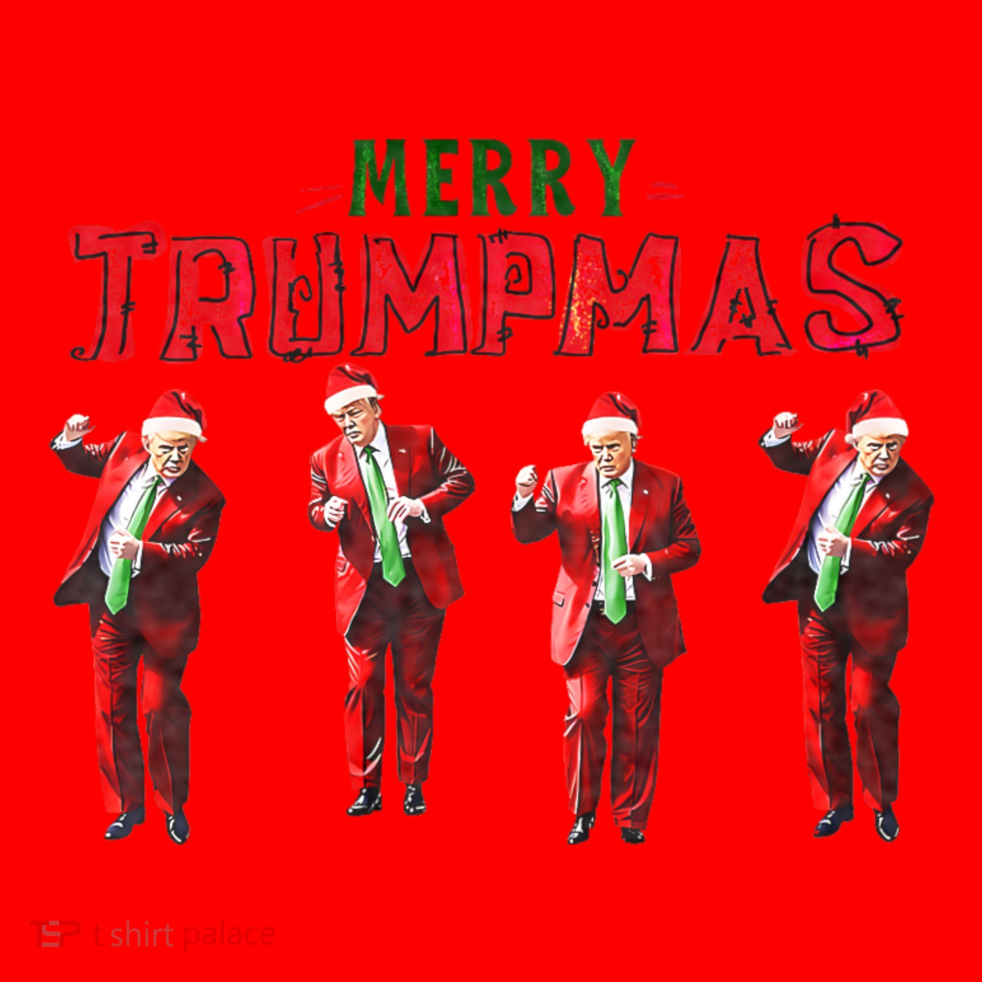 Funny Trump Dance Santa Claus Merry Trumpmas Christmas Santa Hat