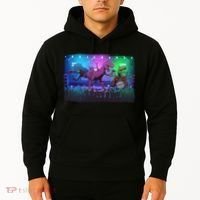 Funny Trex Dinosaurs Rock Band Concert Hoodie thumb 2
