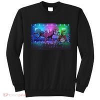 Funny Trex Dinosaurs Rock Band Concert Sweatshirt thumb 0