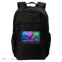 Funny Trex Dinosaurs Rock Band Concert Backpack thumb 0