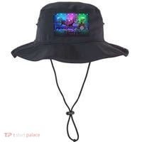 Funny Trex Dinosaurs Rock Band Concert Bucket Hat thumb 0