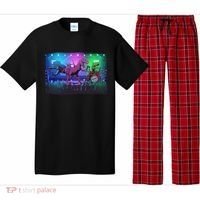 Funny Trex Dinosaurs Rock Band Concert Pajama Set thumb 0