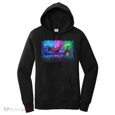 Funny Trex Dinosaurs Rock Band Concert Women's Hoodie