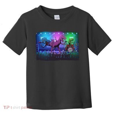 Funny Trex Dinosaurs Rock Band Concert Toddler T-Shirt