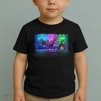 Funny Trex Dinosaurs Rock Band Concert Toddler T-Shirt thumb 2