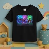 Funny Trex Dinosaurs Rock Band Concert Toddler T-Shirt thumb 3