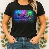 Funny Trex Dinosaurs Rock Band Concert Women's T-Shirt thumb 2