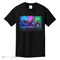 Funny Trex Dinosaurs Rock Band Concert Kids T-Shirt thumb 0