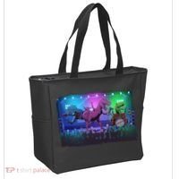 Funny Trex Dinosaurs Rock Band Concert Tote Bag thumb 2