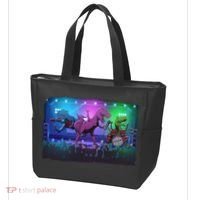 Funny Trex Dinosaurs Rock Band Concert Tote Bag thumb 3