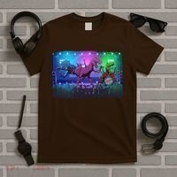 Funny Trex Dinosaurs Rock Band Concert T-Shirt thumb 5