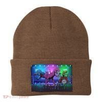 Funny Trex Dinosaurs Rock Band Concert Beanie thumb 0