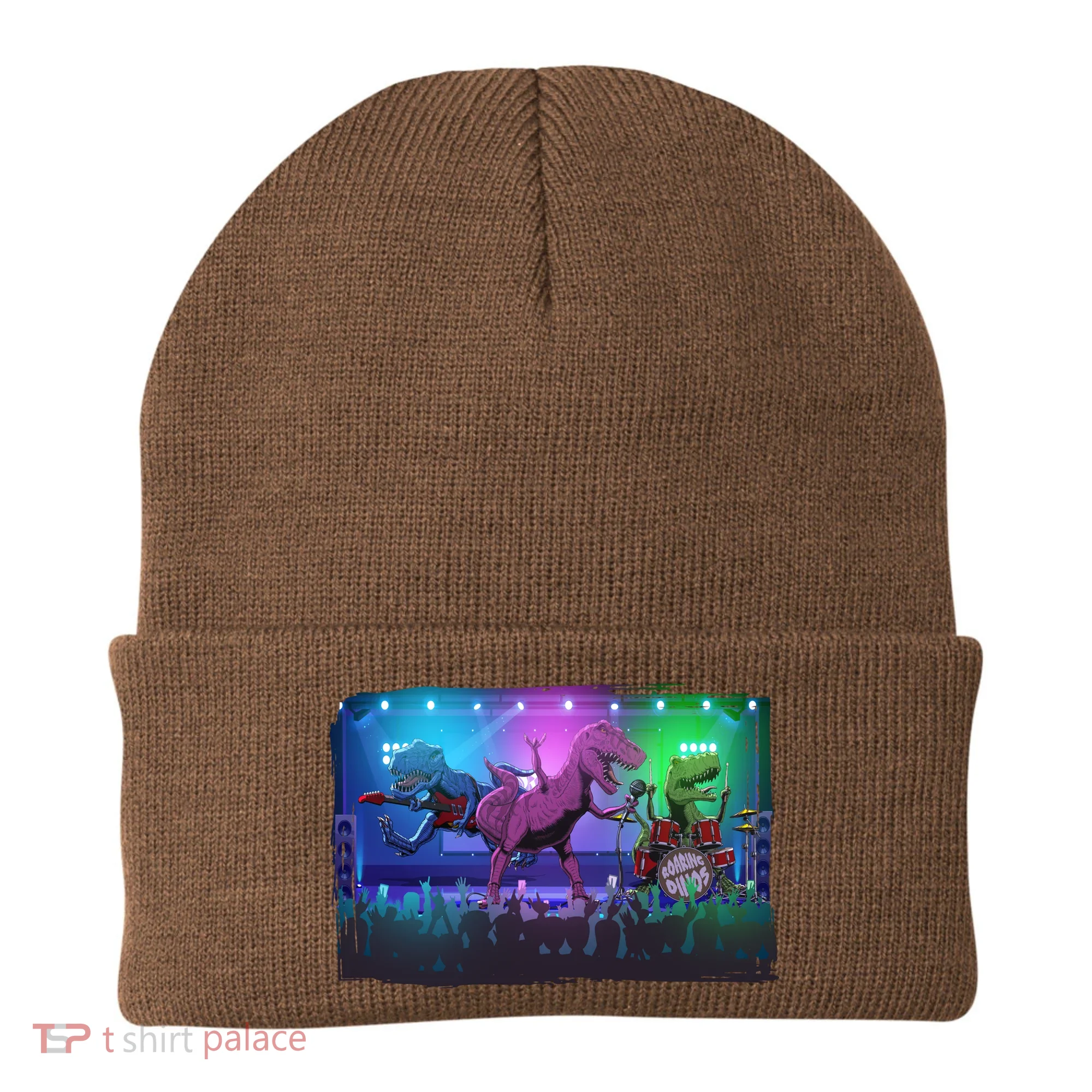 Funny Trex Dinosaurs Rock Band Concert Beanie