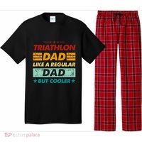 Funny Triathlon Dad Like A Regular Dad But Cooler Cute Gift Pajama Set thumb 0