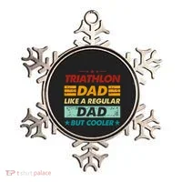 Funny Triathlon Dad Like A Regular Dad But Cooler Cute Gift Ornament thumb 0
