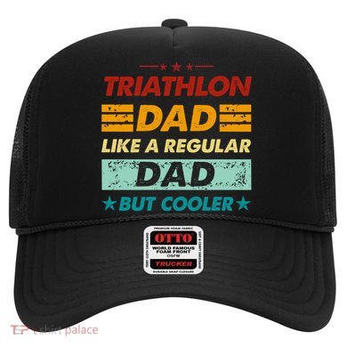 Funny Triathlon Dad Like A Regular Dad But Cooler Cute Gift Hat