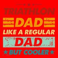 Funny Triathlon Dad Like A Regular Dad But Cooler Cute Gift Santa Hat thumb 1