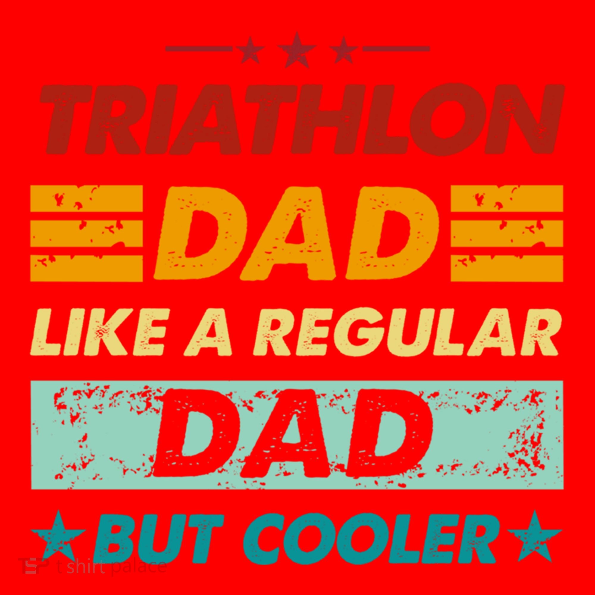 Funny Triathlon Dad Like A Regular Dad But Cooler Cute Gift Santa Hat