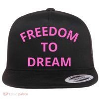 Freedom To Dream Flat Bill Trucker Hat thumb 0