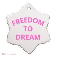 Freedom To Dream Ceramic Ornament thumb 0
