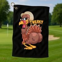 Funny Twerky Dance Cute Love Twerk Dancing Thanksgiving Gift Sweatshir Golf Towel thumb 1