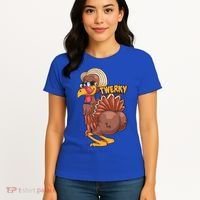 Funny Twerky Dance Cute Love Twerk Dancing Thanksgiving Gift Sweatshir Women's T-Shirt thumb 4