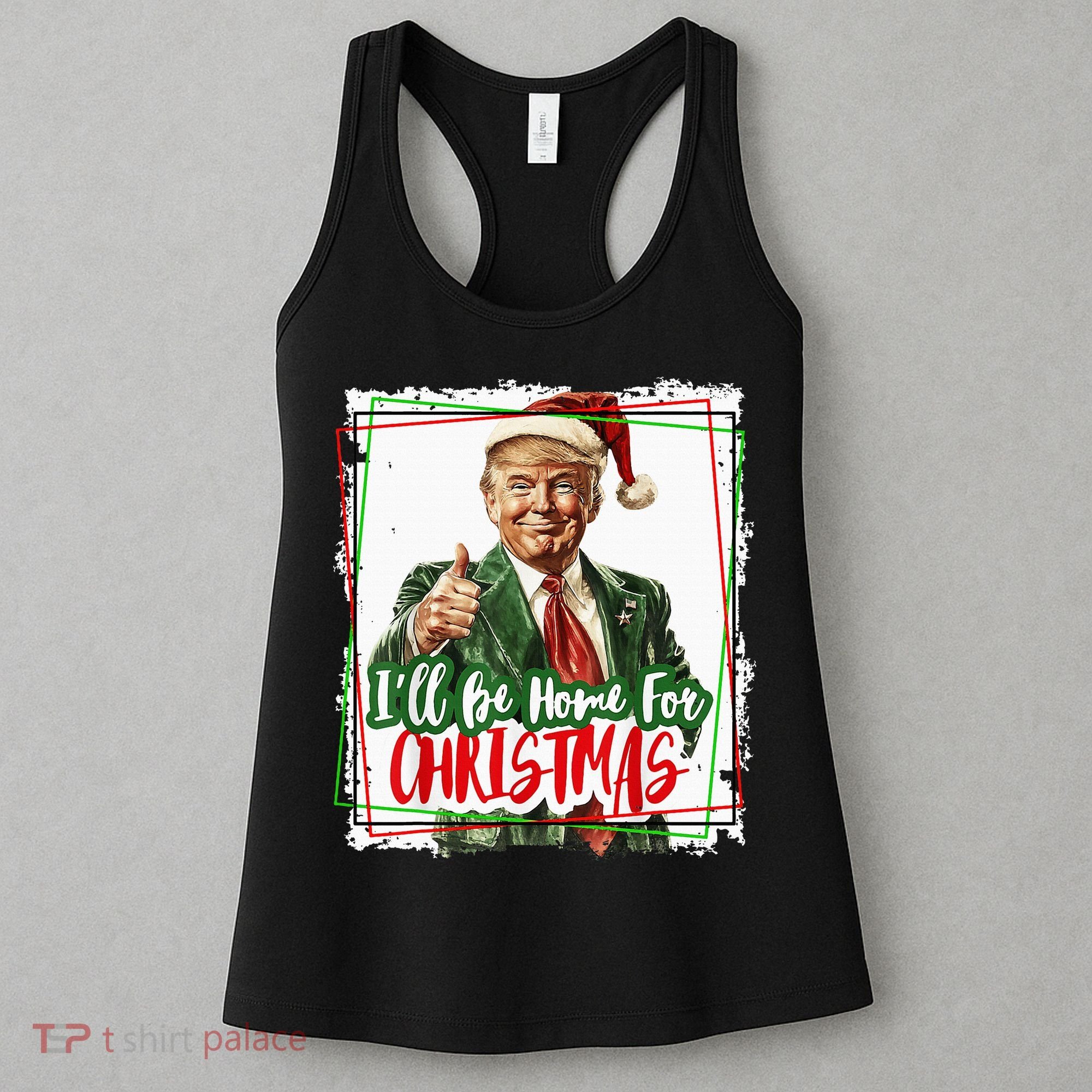 Funny Trump Daddys Home Christmas Again 2024 2028 Women's Tank Top
