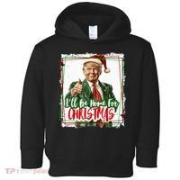 Funny Trump Daddys Home Christmas Again 2024 2028 Toddler Hoodie thumb 0