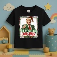 Funny Trump Daddys Home Christmas Again 2024 2028 Toddler T-Shirt thumb 3