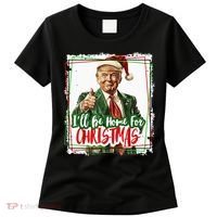 Funny Trump Daddys Home Christmas Again 2024 2028 Women's T-Shirt thumb 0