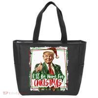 Funny Trump Daddys Home Christmas Again 2024 2028 Tote Bag thumb 0