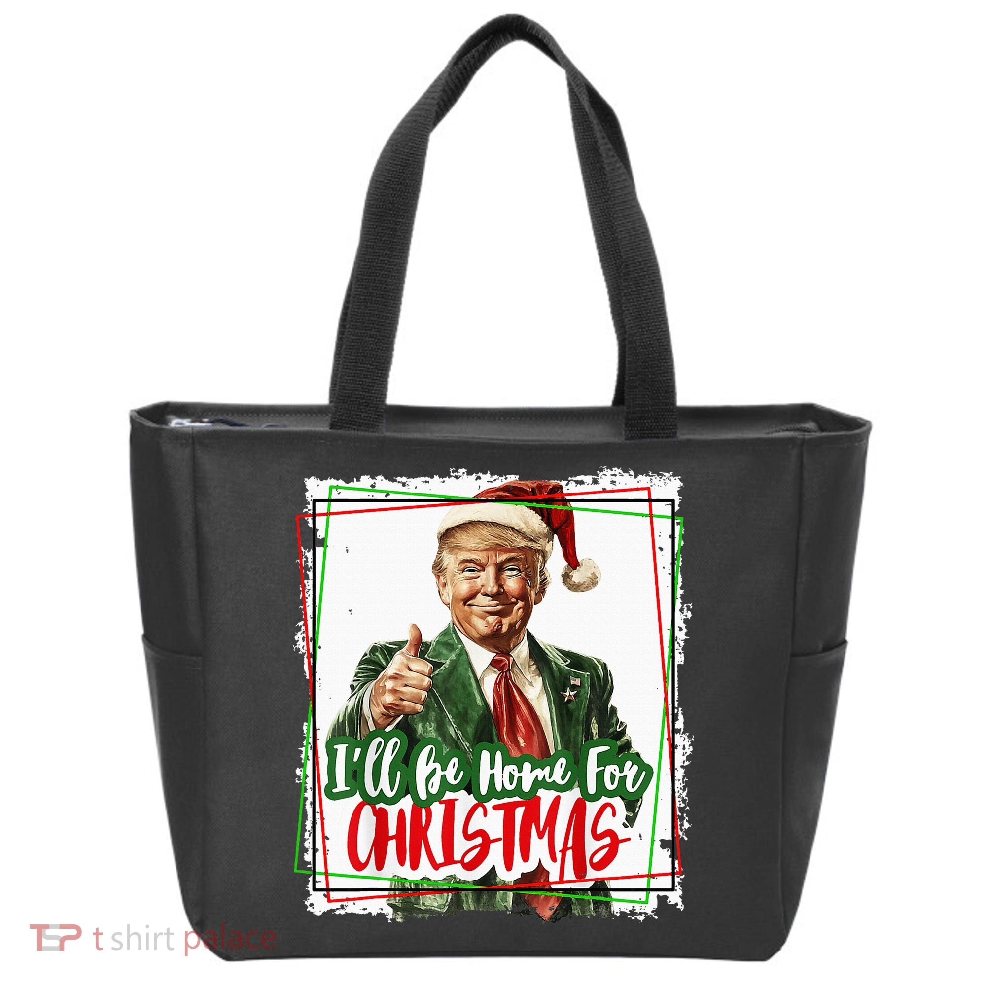 Funny Trump Daddys Home Christmas Again 2024 2028 Tote Bag