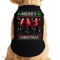 Funny Trump Dance Merry Christmas Ugly Xmas Sweater Pajamas Doggie Tank thumb 0