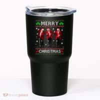 Funny Trump Dance Merry Christmas Ugly Xmas Sweater Pajamas Tumbler thumb 0