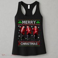 Funny Trump Dance Merry Christmas Ugly Xmas Sweater Pajamas Women's Tank Top thumb 3