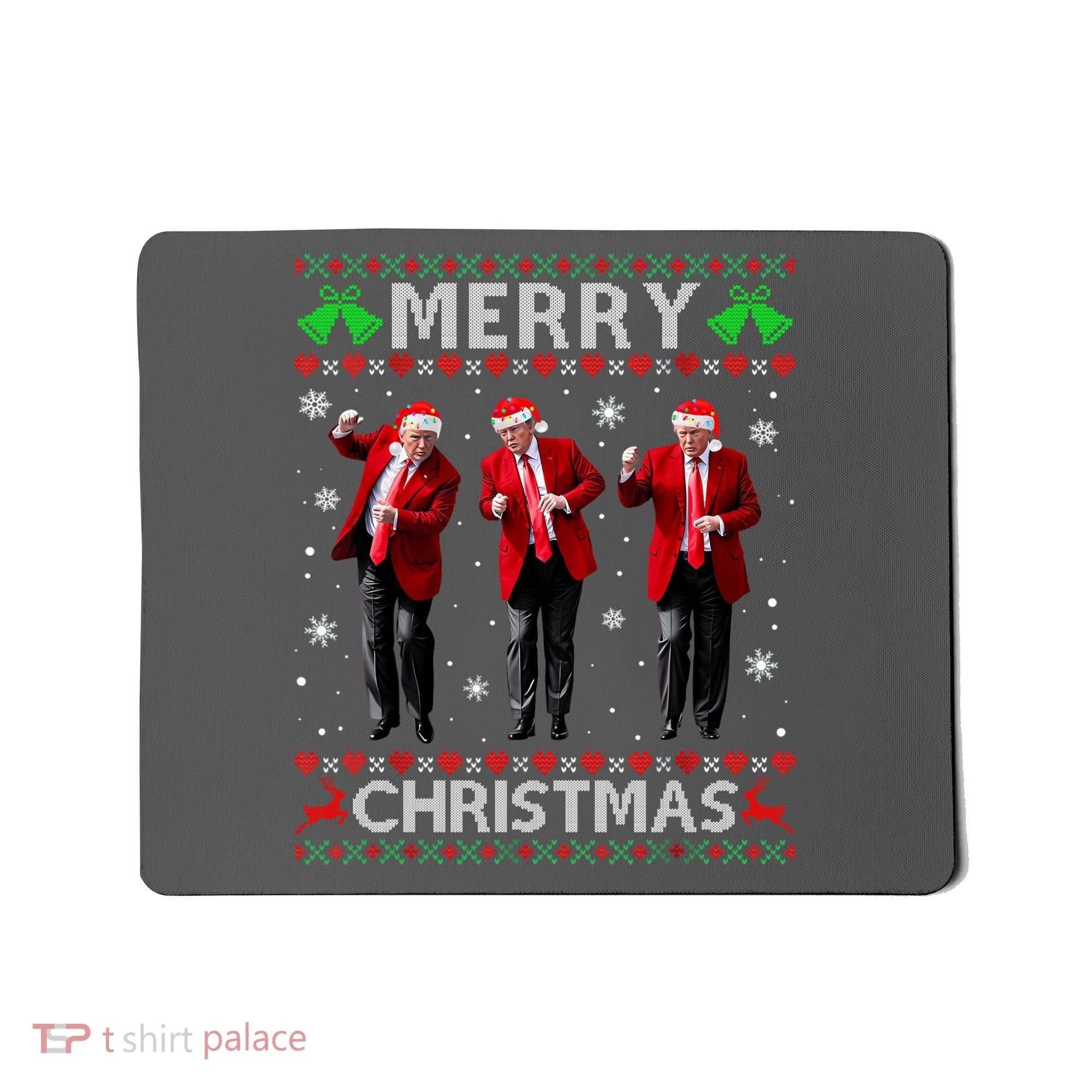 Funny Trump Dance Merry Christmas Ugly Xmas Sweater Pajamas Mousepad