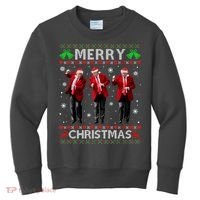 Funny Trump Dance Merry Christmas Ugly Xmas Sweater Pajamas Kids Sweatshirt thumb 0