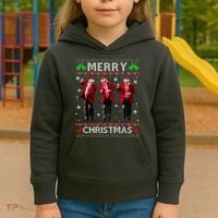 Funny Trump Dance Merry Christmas Ugly Xmas Sweater Pajamas Kids Hoodie thumb 3