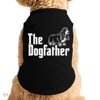 Funny The Dogfather Bassett Hound Lover Doggie Tank thumb 0