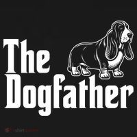 Funny The Dogfather Bassett Hound Lover Long Sleeve Shirt thumb 2