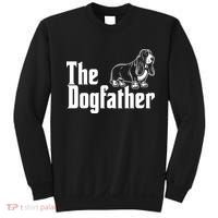 Funny The Dogfather Bassett Hound Lover Sweatshirt thumb 0