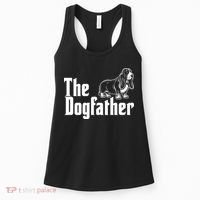 Funny The Dogfather Bassett Hound Lover Women's Tank Top thumb 0