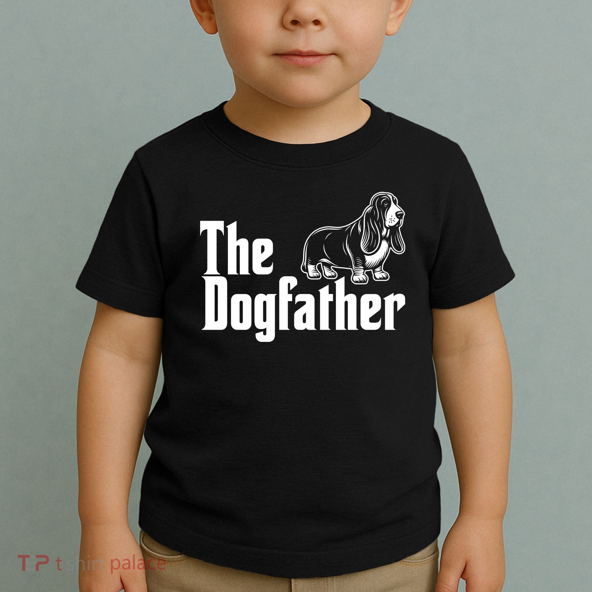 Funny The Dogfather Bassett Hound Lover Toddler T-Shirt