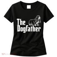Funny The Dogfather Bassett Hound Lover Women's T-Shirt thumb 0