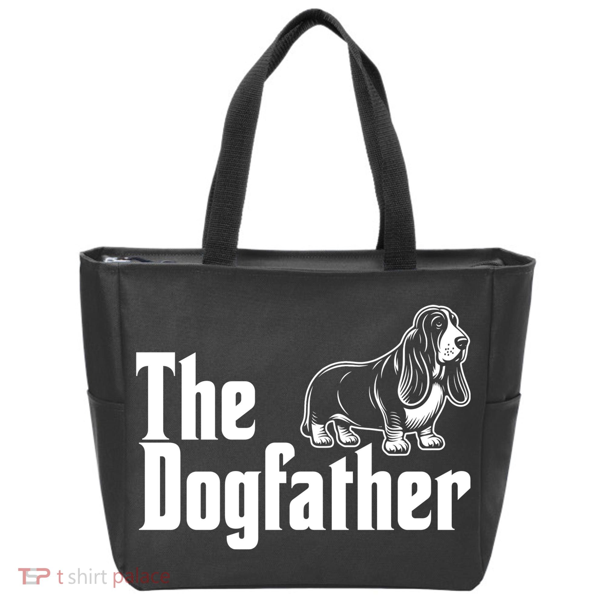Funny The Dogfather Bassett Hound Lover Tote Bag