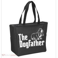 Funny The Dogfather Bassett Hound Lover Tote Bag thumb 2