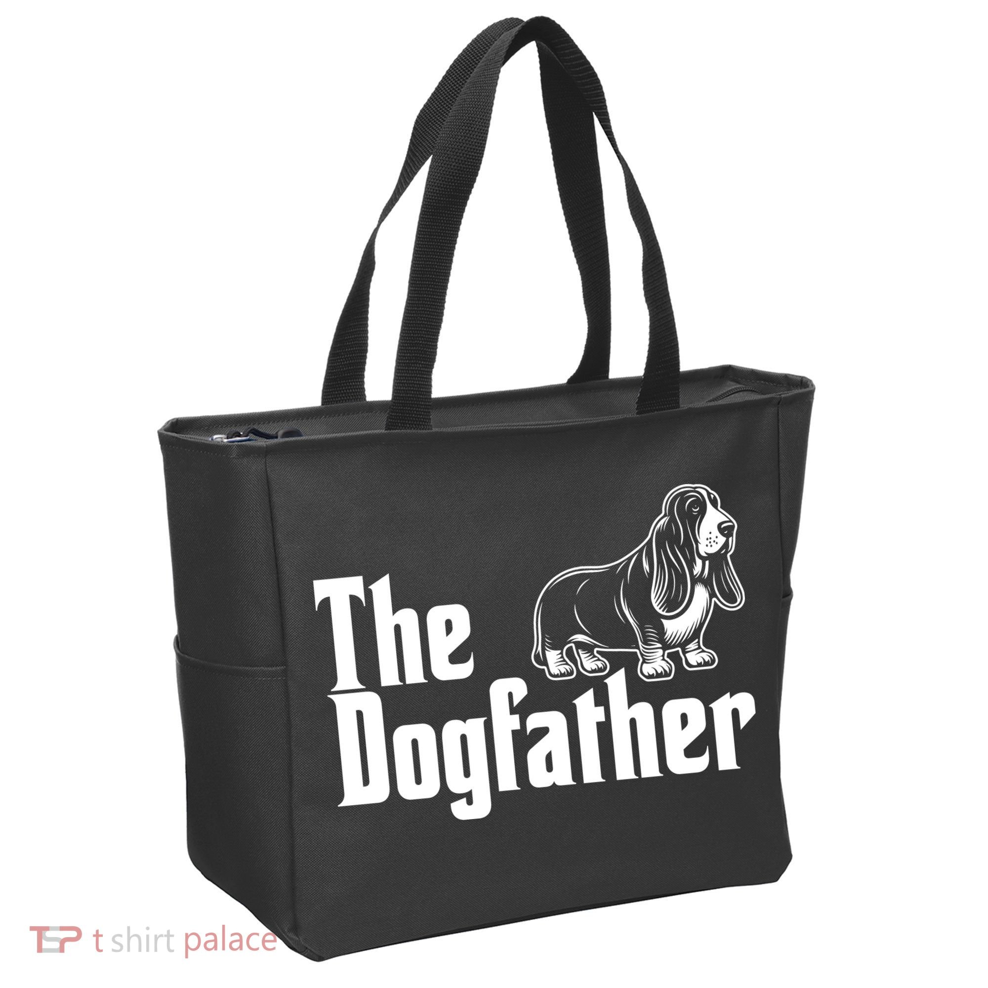 Funny The Dogfather Bassett Hound Lover Tote Bag