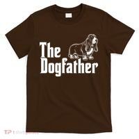 Funny The Dogfather Bassett Hound Lover T-Shirt thumb 0